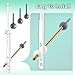 Enhon 2 Pack Universal Pop Up Drain Ball Rod Assembly, Sink Ball Rod Assembly Compatible with Pop Up Stopper, Pivot Rod Bathroom Sink Repair Kit, Includes 3 Sizes of Pop Up Balls and Cone Washers