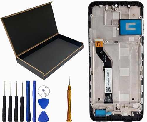 SECRETIGER LCD Screen Display Touch Digitizer Assembly with Frame Replacement for Cricket Icon 3 EC211002 6.5