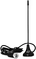 Antena Interna Smart View, Compatível com Sinal Analógico e Digital, 4K, HDR, Cabo de 2,5M Ganho de 4dB, Alcance de Até 15km, Preto, HDTV1300I, ELG