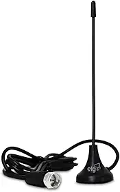 Antena Interna Smart View, Compatível com Sinal Analógico e Digital, 4K, HDR, Cabo de 2,5M Ganho de 4dB, Alcance de Até 15km, Preto, HDTV1300I, ELG