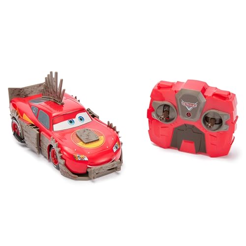 Disney Store Official Voiture télécommandée Flash McQueen Crash and Rebuild pour Enfants, Disney Pixar Cars, 15 cm/6