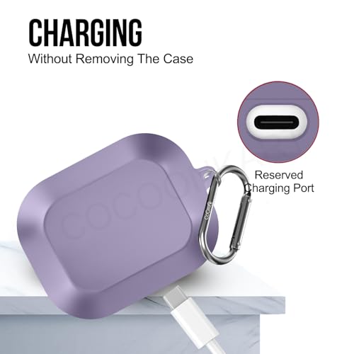 Image of Soft Silicone Case Cover Compatible for Realme Buds Air 8 (Master Purple)