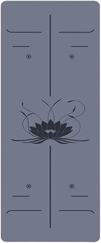 Estera de yoga de goma profesional Lotus patrón PU Material deportes Pilates Reformer 72.0 in*26.8 in*0.197 in