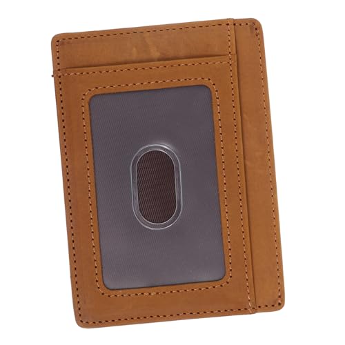 VALICLUD Card Holder Cards Men Minimalist Wallet Vintage Wallet Men Wallet Business Card Wallet Men Case Purse Card Sleeves Card Protector Sleeves Holder Wallet Brown