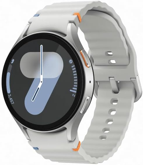 Samsung Galaxy Watch7 (44mm, LTE) AI-Powered Smartwatch (with 2 Pack Watch Bands) Fitness Tracking, BioActive Sensor, Personalized Sleep Coaching, Silver (CAD Version, SM-L315F) (Renewed)