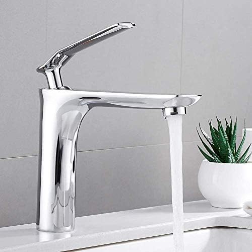 Robinet de cuisine et salle de bain laiton chrome eau chaude froide