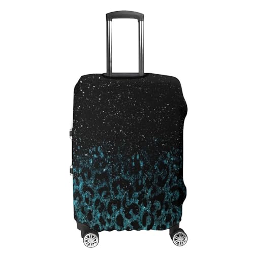 Green Glitter Leopard Print Luggage Cover Travel Suitcase Cover Luggage Protector 22-24 Inch4