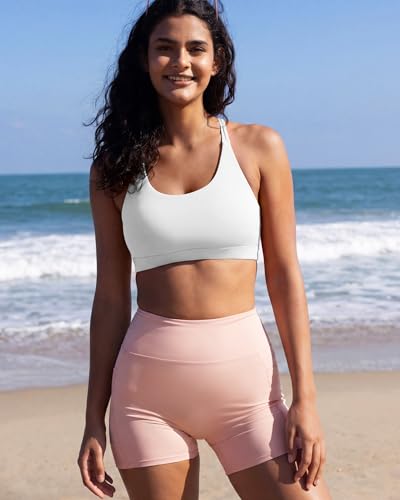 Image of RUNNING GIRL Sports Bras for Women,Padded Sports Bra Tank Top Sexy Crisscross Back High Impact Longline Workout Yoga Bra