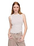 GAP Womens Sleeveless Stripe Knit Top Milk Stripe XL