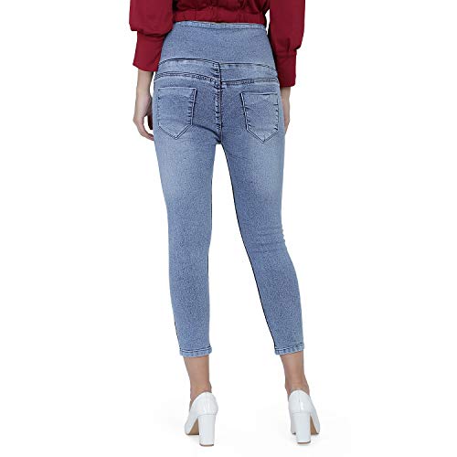 Image of PARIS HAMILTON Women's High Waist Slim fit Stylish Denim Stretchable Jeans