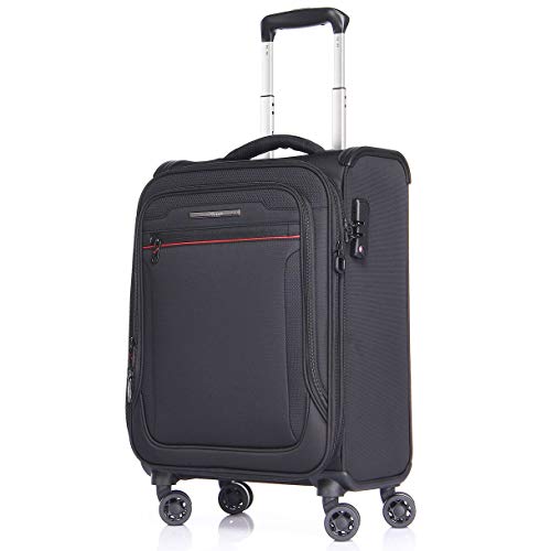 Verage Cambridge Lightweight Luggage Softside Expandable Spinner Wheel Suitcase, Black, Carry-On 20-Inch, Softside Expandable Spinner Wheel Luggage
