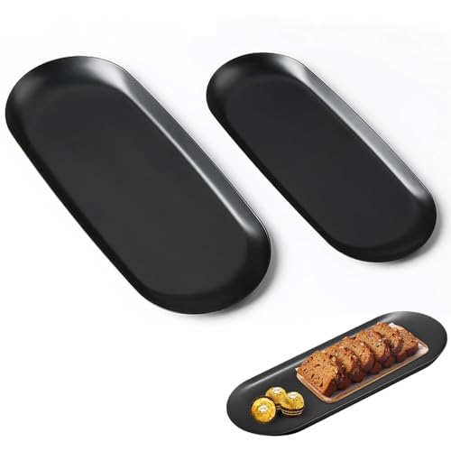 2pcs Stainless Small Tray, Oval Trinket Tray