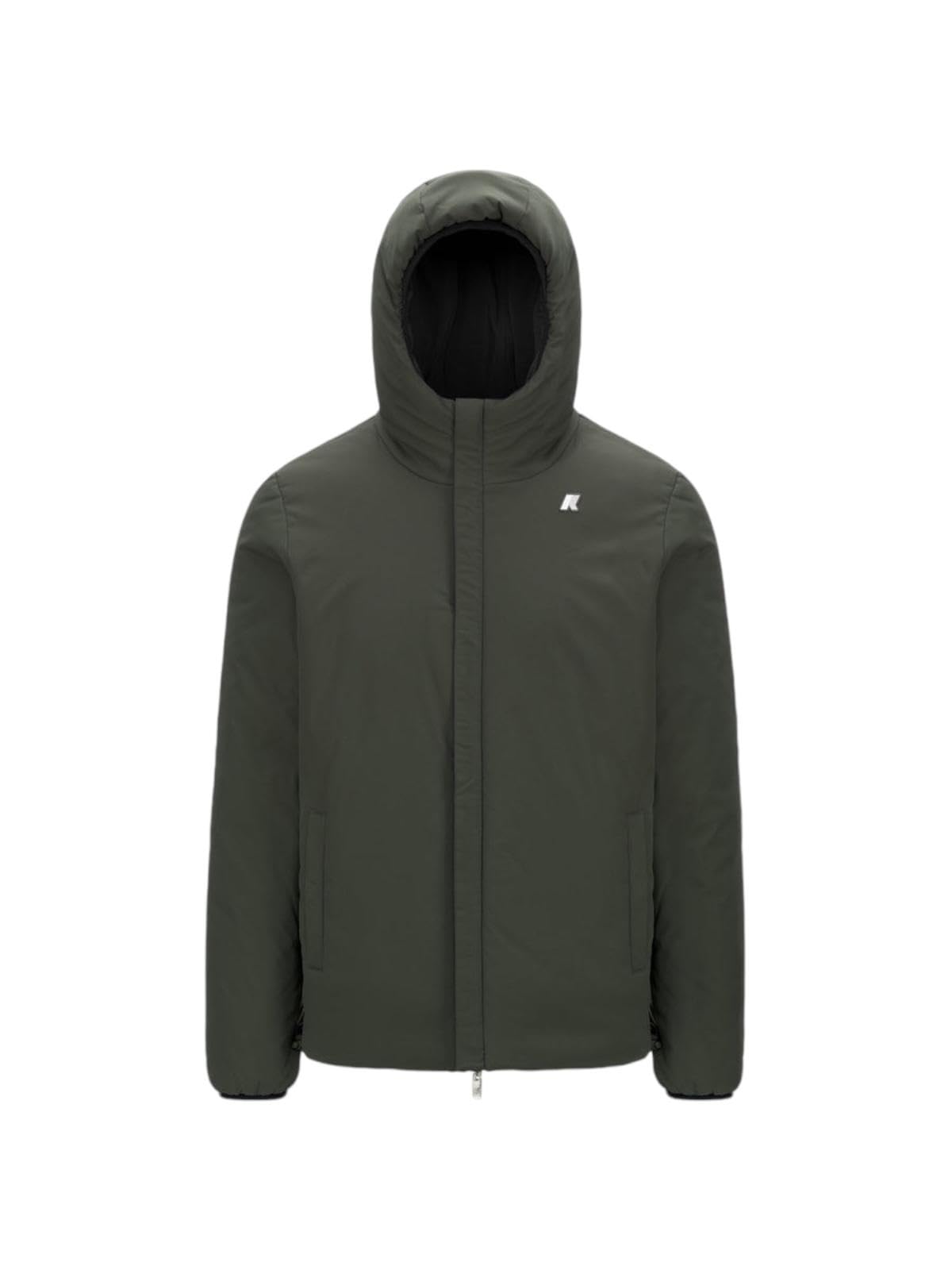 K-Way Jack st Warm Reversible Nero Nero Reversibile Verde