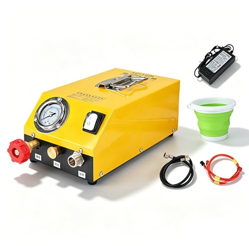 XNXYSMKJ Elektryczna hydrostatyczna pompa testowa, hydrauliczna, ręczna pompa do pomiaru szczelności rury wodnej, regulowane ciśnienie, do wykrywania wycieków, odporna na wstrząsy konstrukcja