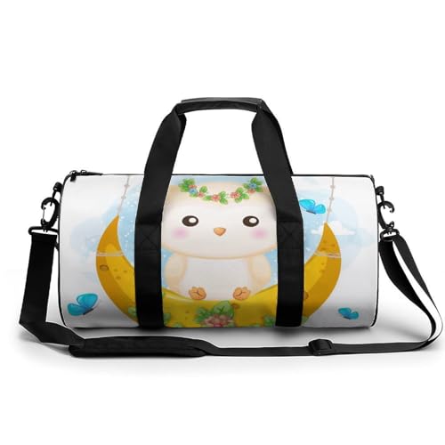 Sac de gym Hibou en Gribouillis pour en finir avec les bagages trop lourds