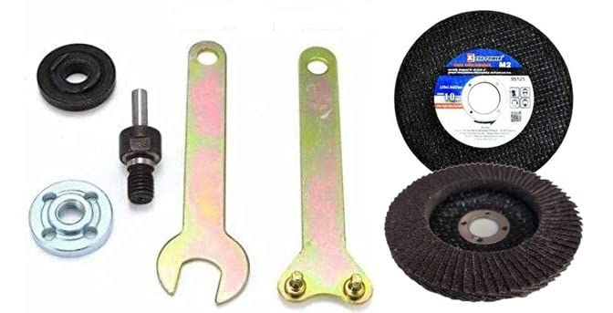 toolfi Drill Variable Angle Grinder Connecting Rod Round Handle Converter with 1 Iron cutting blade and Flap Disk (B0C1C3DXFD) Amazon Price History, Amazon Price Tracker