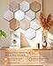 Hexagon Cork Boards for Walls Decor 10 Pack Cork Bulletin Board Tiles with 50 Pins,Pin Board for Office & Home for Notes Photos and DIY Classroom Decor (Minimalist Style)