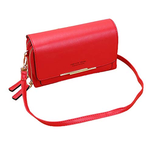 SONGIU Sac à bandoulière multifonctionnel à poches multiples et à double fermeture éclair, essentiel, décontracté, sac à bandoulière pour femme, petit sac à bandoulière avec bracelet réglable Cover