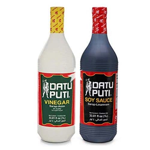 Datu Puti Pares Combo- Vinegar 1L Soy Sauce 1L
