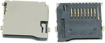 TecnoStore® 2 x Micro SD Card Slot Connector 14 x 15 mm PCB SMD TransFlash TF Memory Card CS