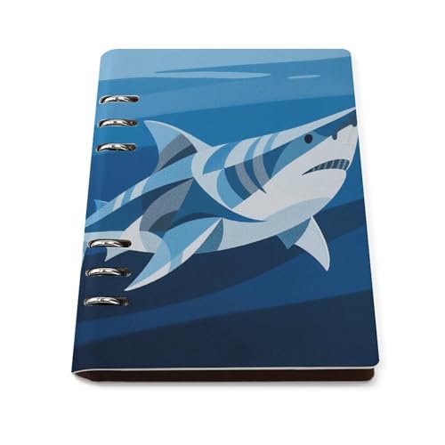 Carnet de notes A5 à anneaux rechargeable cuir synthétique journal