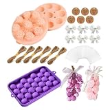 Générique Soap Making Craft Kit, Candle Mold Set Kit, Grape Flower Design with...
