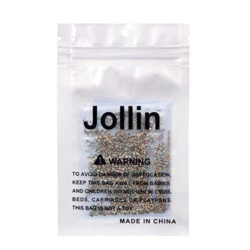 Image of 2880pcs Flatback Rhinestones Glue Fix Crystal Glass Diamantes Gems for Crafting Nail Art Crafts Decorations Clothes Shoes 1.4 mm (ss3, DawnLight)