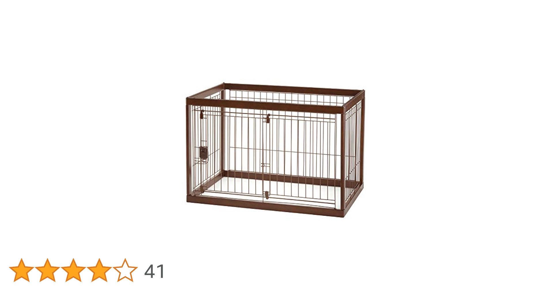 【m.star】Richell ペットサークル　ダークブラウン Amazon | リッチェル 木製ペットサークル 90-60(90×60×59.5cm