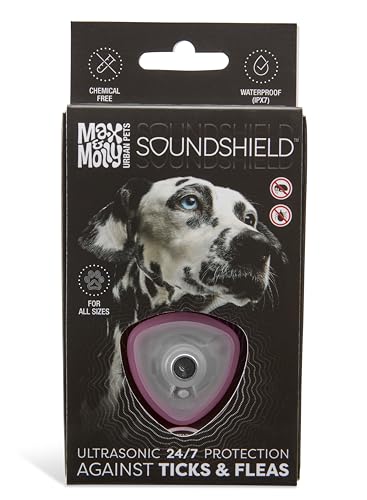 Max & Molly Soundshield Ultraschall-Tag für Hunde & Welpen jeder Größe, anbringbar für jedes Halsband oder Geschirr, sichere und einfache Verteidigung durch Ultraschalltechnologie ohne schädliche