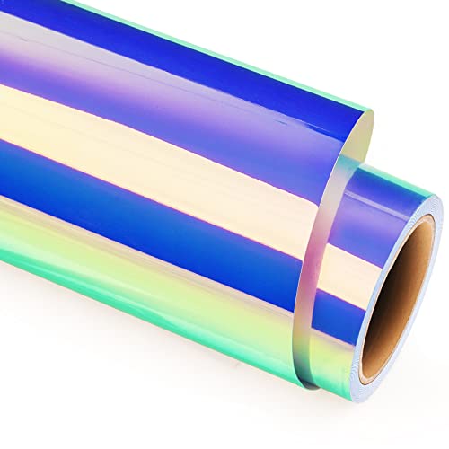 GIRAFVINYL Vista Blue Opal Holographic Vinyl - 12 Inch X