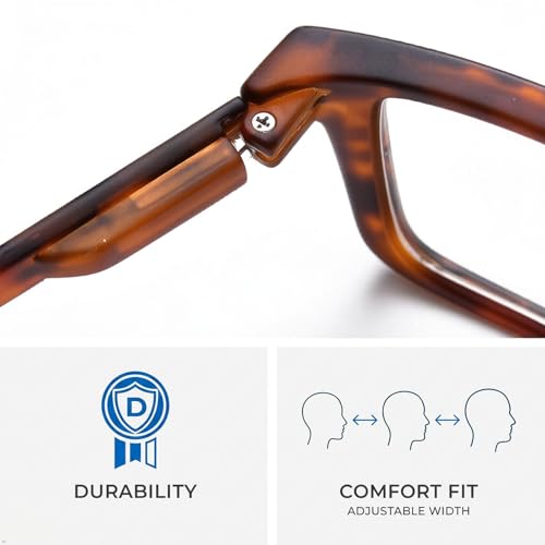 Image of Eyekepper 0.25 Reading Glasses for Women Men, Oversized Readers, 5pack