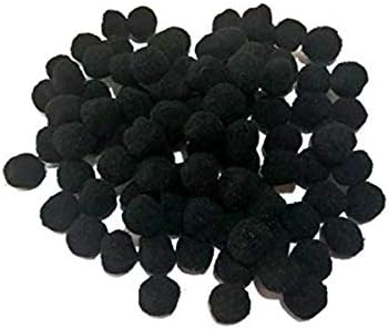 arkCRAFT Pom-Poms for Crafts 25mm - Black ( PK-100 )