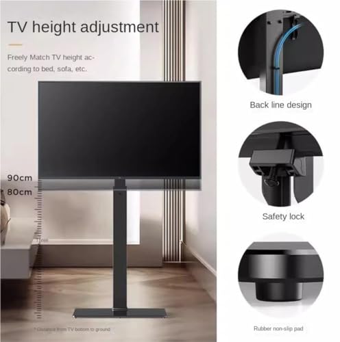 Support TV pivotant : ajustez la hauteur et l'angle pour éliminer les reflets