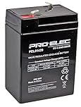 PRO ELEC PEL01429 4Ah 6V AGM Lead Acid Battery