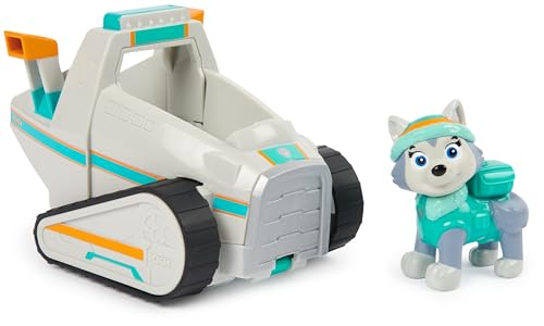 PATRULLA CANINA - FIGURA EVEREST Y VEHÍCULO QUITANIEVES - Patrulla Canina Juguetes - 6068772 - Juguetes Niños 3 Años + - Regalo Niño 3 Años +