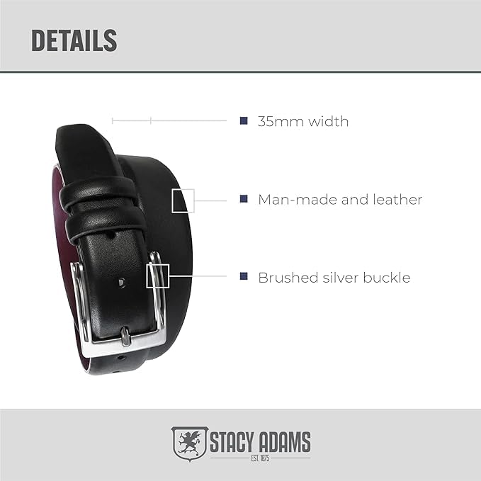 Image of Stacy Adams Men's Stacy Adam's Leather Dress Belt