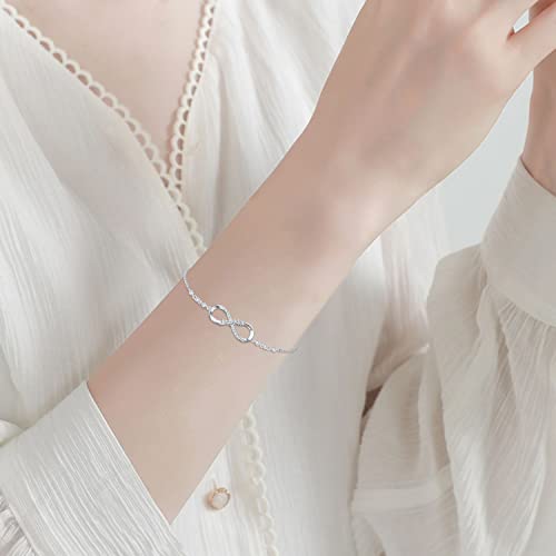 Ocj Daughter Bracelet 925 Sterling Silver Infinity Bracelets For Daughter Dainty Infinity Symbol Jewelry Birthday Graduation Christmas Gift For Daughter #TOP3