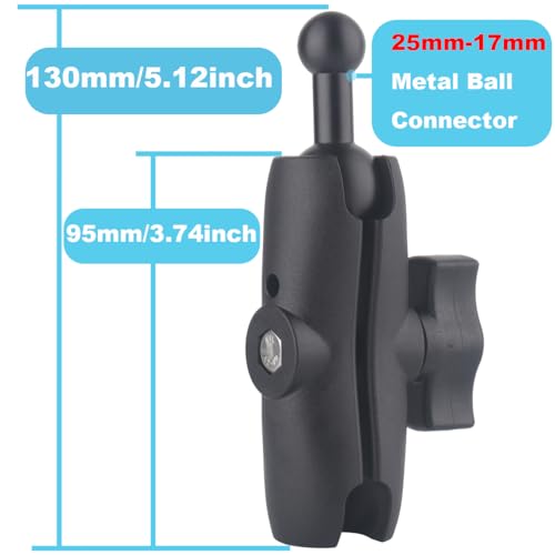 1 inch Double Socket Arm with 17mm Ball Adapter for RAM Mounts by Rigdance - Used condition - Image 3