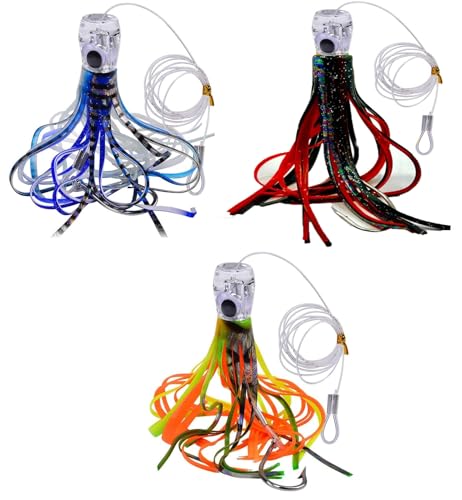 Artificiali Traina Mare Esca Da Pesca Olografica Per Tonni Teaser Bird Con Coda Arcobaleno Perfetta - Foto 8