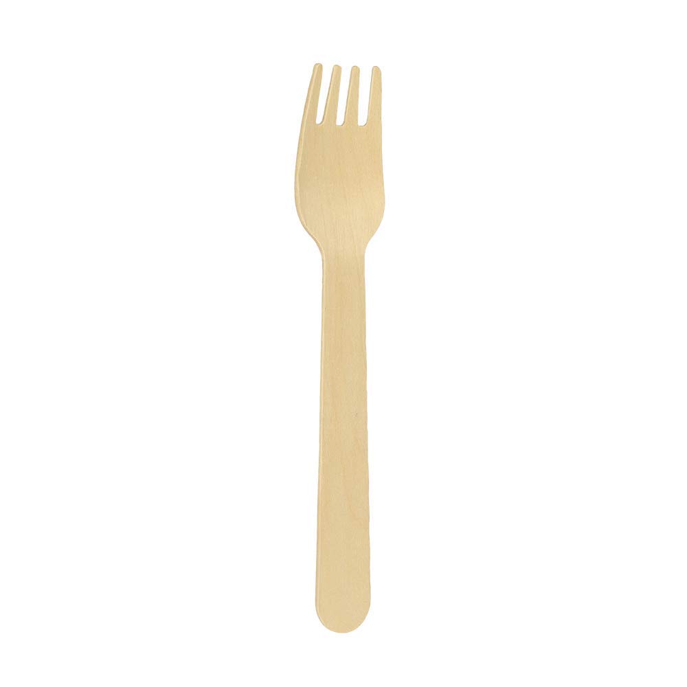 Metaltex 571300000 Disposable Spoons Birch Wood Forks