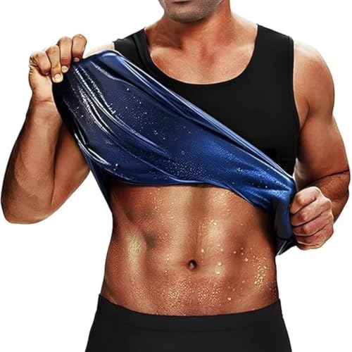 Image of Men's Sweat Shapewear Sliming Vest for Weight Loss, Exercises & Fitness Fat Burning Shaper Tummy tucker Shapewear Waist Body Slimming Shaper