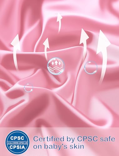 Mikrdoo Silk Pajamas for Girls Long Sleeve PJs for Kids Top and Pants 2 Piece Satin Slpeepwear Set 3-14 Years4