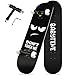 プロスケートボード 31インチ スケボー skateboard スケート スケボー 子供 大人 プロフェッショナル 初心者 コンプリート ABEC-11 95Aホイール 高精度 8 ティアデッキ 漫画 滑板 - スケボー と Tツール付き