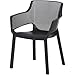 BURI Gartenstuhl Stapelstuhl Easy Bistrostuhl Terrassenstuhl - Stapelsessel 80cm Balkonstuhl Kunststoff Gartenstuhl Graphit stapelbar wetterfest Garten, Terrasse & Balkon
