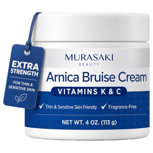 Arnica Bruise Cream Extra Strength: Fast Healing for Bruising and Swelling on Thin & Sensitive Skin - Enriched with Arnica Montana & Vitamins K, C & E - Daily Care for Teens, Adults & Seniors 4oz