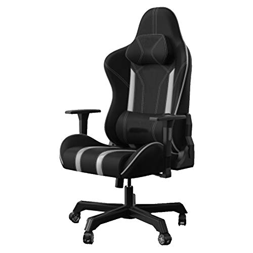 Gaming Chair Gaming/Office Computer Chair Gaming Chair Computer Chair Office Chair Home Game Chair Sports Chair Ergonomic Swivel Chair Leather [Red]-strengthgray