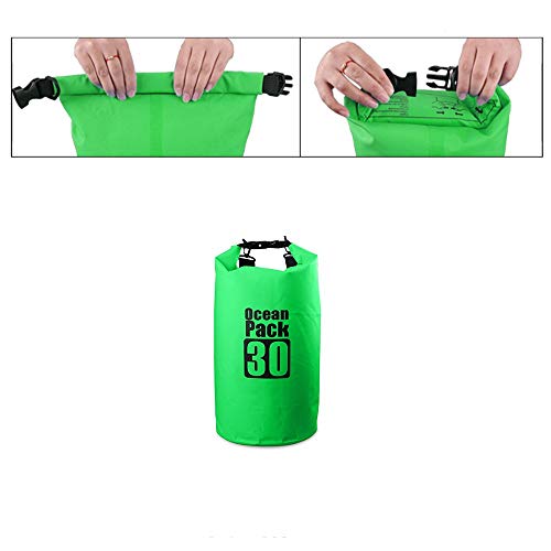 Bear Outdoor Dry Sack/Waterproof Bag For Boating, Kayaking, Hiking, Snowboarding, Camping, Rafting, Fishing And Backpacking (Green, 30L) #TOP5