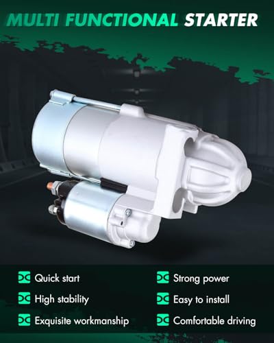 Image of SCITOO Starter Motor fit for Mercruiser for 350 Mag Alpha Bravo MPI - (350CID 5.7L V8) 1998-2012,for Mercruiser for 350 MAG MPI HORIZON ALPHA-BRAVO 2001-2012 Replacement Starter 8000282