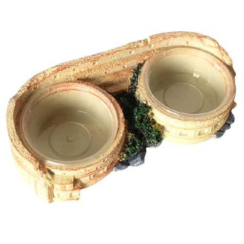 Generisch para Reptiles | Bandeja de alimentación Accesorio – Cuenco para Beber: para Reptiles como Serpientes, Dragones barbudos y Tortugas pequeñas como y Bebedero