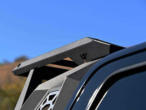 Armordillo Usa 7161849 Cr-X Modular Adjustable Chase Rack Roll Bar With Roof Rack Basket & 2X Led Light Bars - Matte Black Fits Full Size Pickup Truck #TOP5